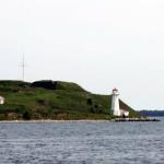 Lighthouse on Halifax harbor island