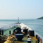 MV Princess of Acadia heads for open waters of Bay of Fundy on 2.25 hour trip from Digby, Nova Scotia to Saint John, New Brunswick