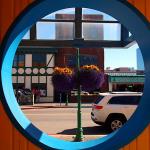 Hanging baskets in downtown Anchorage