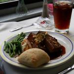 Pot roast plate on Gold Star service dome car