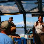 Mahay jetboat tour of watery  wilderness area south of Denalil