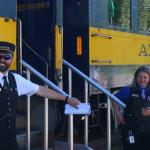 Conductor on two of our Alaska Railroad trips
