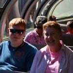 Sam and Julia in dome car