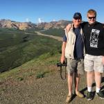 Edgar and Sam on the way to view Denali in Denali National Park