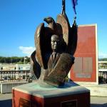 Eisenhower/statehood monument in Anchorage