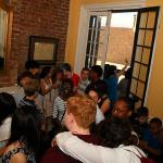 Sam and friends gathered in Tujague's for dinner, April 2, 2015