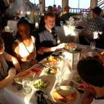 Dinner on board paddle wheel riverboat Natchez, April 3, 2015