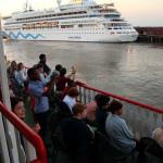 Natchez riverboat jazz dinner cruise on Mississippi River at New Orleans, April 3, 2015