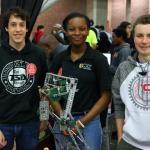 Tucker HS RoboTigers team 1320B in the pits at the VEX World Championships in Lexington, KY