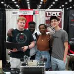 Team 1320C in the pits at VEX World Championships in Kentucky Exposition Center
