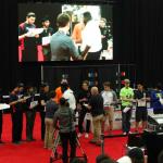 Team 1320C is selected by the #9 alliance from Michigan in the division elimination playoffs