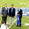 GSU AD Charlie Cobb, Senator Ronnie Chance, and GSU President Mark Becker