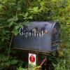 Gignilliats' mailbox at Lake Burton driveway near Clayton, Georgia