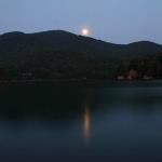 Moonrise on Lake Burton, August 28, 2015