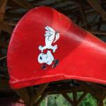 Snoopy canoe at Gignilliats' boat dock at Lake Burton, August 29, 2015