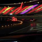 Sam drives on the Bristol Motor Speedway race track