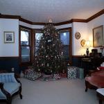 Living room at sunrise on Christmas Day 2018