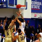 D'Marcus Simonds scores 2 of his 39 points for GSU