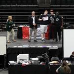 Celebrating after 12 hours of competitions at USF