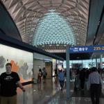 Julia and Sam in the beautiful Terminal 2 at Incheon International Airport opened in December 2017