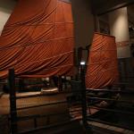 Hong Kong Museum of History exhibit of sail boats