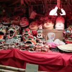 Hong Kong Museum of History exhibit of Chinese masks