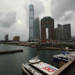 Kowloon waterfront with the International Commerce Centre in the background