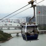 Ngong Ping 360 glass floor gondola ride to see Giant Buddha