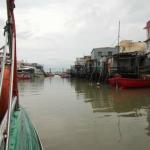 Tai O with iron foot bridge over this canal