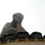 View of Giant Buddha after climbing steps