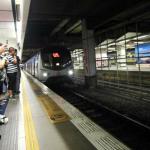 Approaching MTR train, all air conditioned and clean throughout the day and night