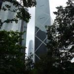 View of Bank of China building from Hong Kong Park