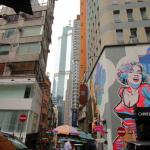 Lan Kwai Fong entertainment district in Central Hong Kong