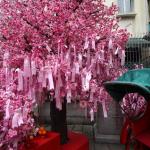Buddhist prayer tree at Man Mo Temple