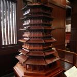 Exhibit in wooden architecture museum at Nan Lian Garden in Diamond Hill