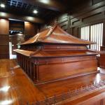 Exhibit in wooden architecture museum at Nan Lian Garden in Diamond Hill