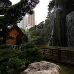 Water falls and water wheel in Nan Lian Garden
