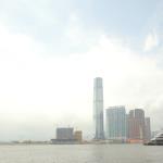 View of International Commerce Centre from Star Ferry leaving Tsim Sha Tsui