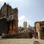 Rear of the facade of St. Paul's Catholic Cathedral in Macau