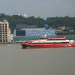 Another TurboJET Ferry leaving Macau for Hong Kong