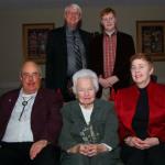 Edward, Grandmother Burke, Julia, Edgar and Samuel at Broadmore Assisted Living in Bristol, TN on December 28, 2014