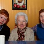 Celebrating Grandmother Burke's birthday at the Red Rooster Restaurant in Bristol, TN, January 2, 2015