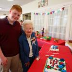 Sam with Grandmother Burke