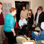 Grandmother Burke with Jane Baxter, Mike and Beth Baxter Smith and Hannah Smith