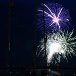 July 4th fireworks at Camden, Maine harbor