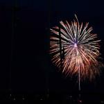 July 4th fireworks at Camden, Maine harbor
