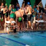 Sam finishes his leg of medley relay against Winding Vista