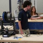 One of many 3-D printers in Embry-Riddle aerospace engineering labs