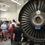 Jet engine in propulsion lab at Embry-Riddle