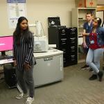Electron microscope in aerospace engineering lab at Embry-Riddle